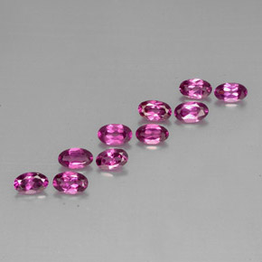  ct natürliche violetter Rhodolith-Edelsteine, Oval Schliff, VS