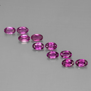  ct natürliche violetter Rhodolith-Edelsteine, Oval Schliff, VS