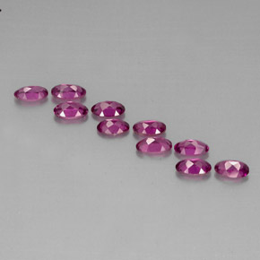  ct natürliche violetter Rhodolith-Edelsteine, Oval Schliff, VS