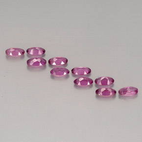  ct natürliche violetter Rhodolith-Edelsteine, Oval Schliff, VS