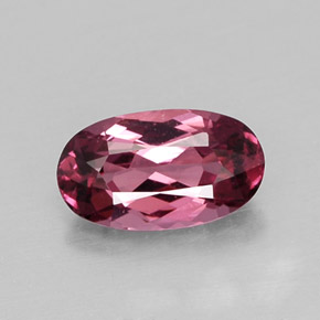 0,95 ctw natürlicher roter Rhodolith, Oval Schliff, VVS-VS