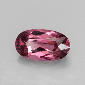 0,95 ctw natürlicher roter Rhodolith, Oval Schliff, VVS-VS