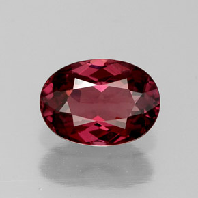 1,22 ctw natürlicher roter Rhodolith, Oval Schliff, VVS