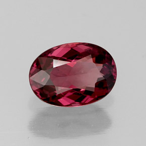 1,22 ctw natürlicher roter Rhodolith, Oval Schliff, VVS