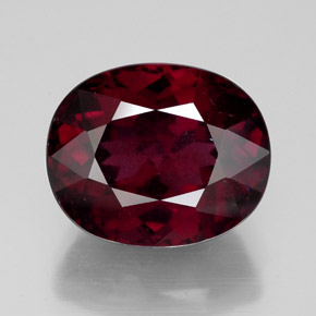 10,51 ctw natürlicher roter Rhodolith, Oval Schliff, SI