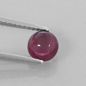 1,19 ctw natürlicher roter Rhodolith, Transparent, Transparent / Lichtdurchlässig