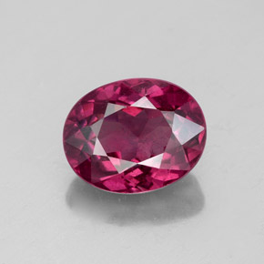 3,06 ctw natürlicher roter Rhodolith, Oval Schliff, VS
