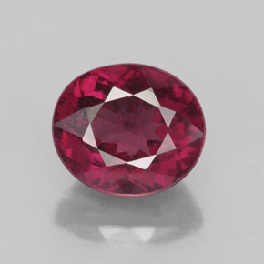 2,87 ctw natürlicher roter Rhodolith, Oval Schliff, VS-SI