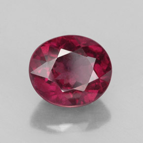2,87 ctw natürlicher roter Rhodolith, Oval Schliff, VS-SI