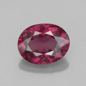 2,57 ctw natürlicher roter Rhodolith, Oval Schliff, VS