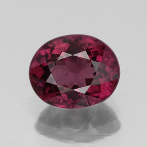 2,46 ctw natürlicher roter Rhodolith, Oval Schliff, VS