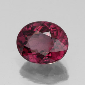 2,46 ctw natürlicher roter Rhodolith, Oval Schliff, VS