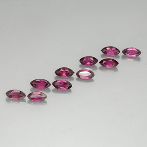  ct natürliche roter Rhodolith-Edelsteine, Marquise, VVS-VS