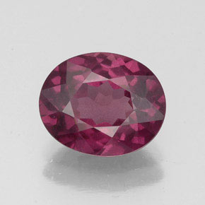 2,50 ctw natürlicher roter Rhodolith, Oval Schliff, VS