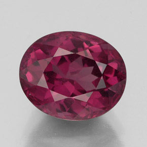 2,88 ctw natürlicher roter Rhodolith, Oval Schliff, VS-SI