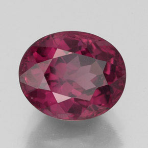 2,88 ctw natürlicher roter Rhodolith, Oval Schliff, VS-SI