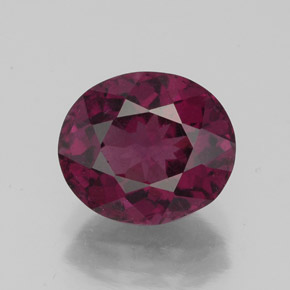 3,00 ctw natürlicher roter Rhodolith, Oval Schliff, VS