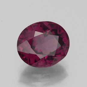 3,00 ctw natürlicher roter Rhodolith, Oval Schliff, VS
