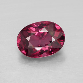 1,94 ctw natürlicher roter Rhodolith, Oval Schliff, VVS-VS