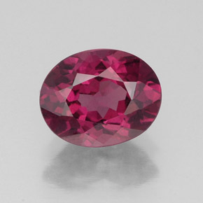 1,95 ctw natürlicher roter Rhodolith, Oval Schliff, VS