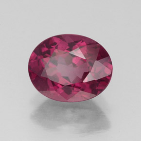1,95 ctw natürlicher roter Rhodolith, Oval Schliff, VS