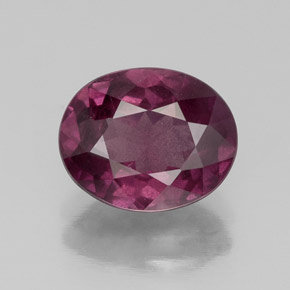 2,66 ctw natürlicher violetter Rhodolith, Oval Schliff, VS-SI