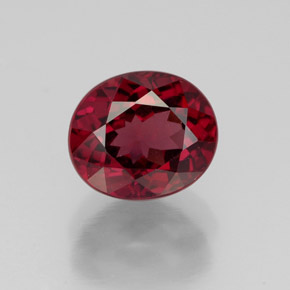 2,68 ctw natürlicher roter Rhodolith, Oval Schliff, VS