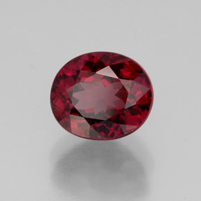 2,68 ctw natürlicher roter Rhodolith, Oval Schliff, VS