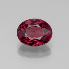 2,07 ctw natürlicher roter Rhodolith, Oval Schliff, VS