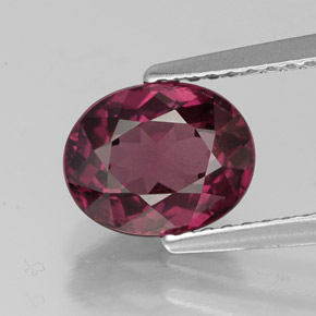 2,16 ctw natürlicher roter Rhodolith, Oval Schliff, VS