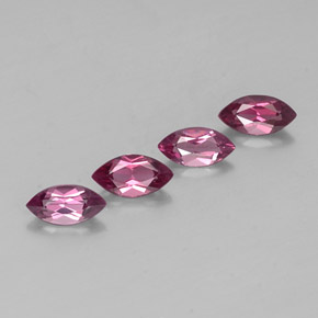  ct natürliche roter Rhodolith-Edelsteine, Marquise, VS