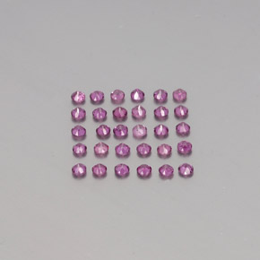  ct natürliche roter Rhodolith-Edelsteine, Rundschliff, VVS-VS
