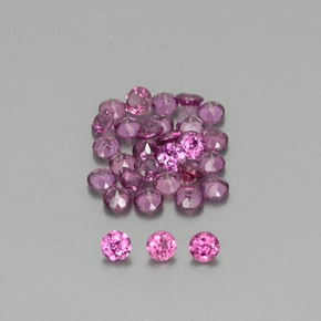  ct natürliche Himbeerrot Rhodolith-Granat-Edelsteine, Rund Schliff, VS