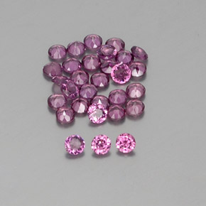  ct natürliche roter Rhodolith-Edelsteine, Rundschliff, VVS-VS