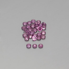 ct natürliche roter Rhodolith-Edelsteine, Rundschliff, VVS-VS