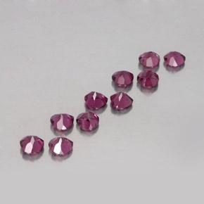 2,98 ct natürliche purpurfarbener Rhodolith-Edelsteine, Herzform, VVS-VS