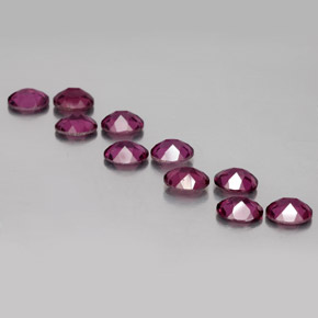  ct natürliche roter Rhodolith-Edelsteine, Oval Schliff, VS