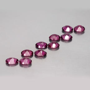  ct natürliche roter Rhodolith-Edelsteine, Oval Schliff, VS