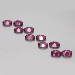 4.23 ct natürliche Lila Rot Rhodolith-Granat-Edelsteine, Oval Schliff, VS