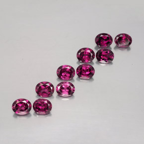 4,88 ct natürliche roter Rhodolith-Edelsteine, Oval Schliff, VS