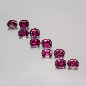 4,88 ct natürliche roter Rhodolith-Edelsteine, Oval Schliff, VS