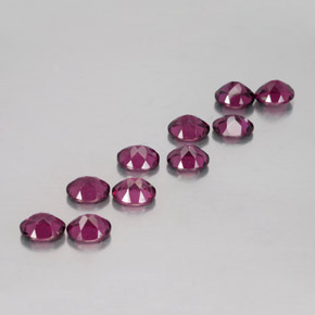 4,88 ct natürliche roter Rhodolith-Edelsteine, Oval Schliff, VS