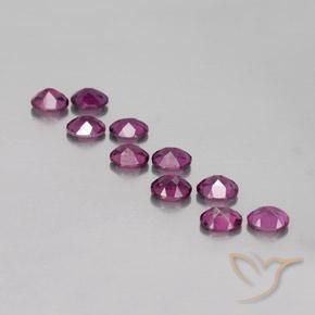 4.64 ct natürliche dunkellila Rhodolith-Granat-Edelsteine, Oval, VS