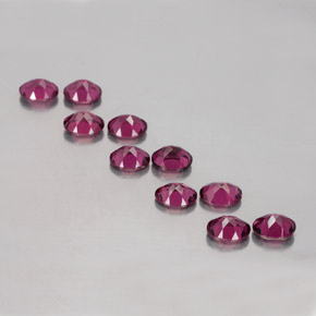  ct natürliche roter Rhodolith-Edelsteine, Oval Schliff, VS