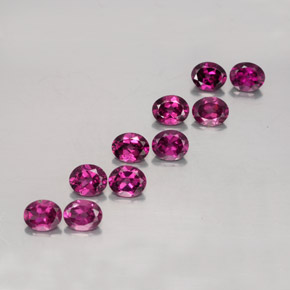 4,70 ct natürliche roter Rhodolith-Edelsteine, Oval Schliff, VS