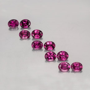 4,70 ct natürliche roter Rhodolith-Edelsteine, Oval Schliff, VS