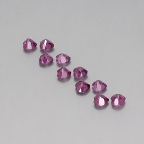 3,49 ct natürliche roter Rhodolith-Edelsteine, Herzform, VS