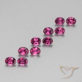 4.46 ct natürliche tieflila Rhodolith-Granat-Edelsteine, Oval, VS