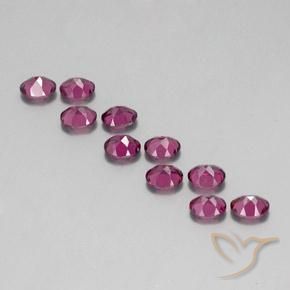 4.46 ct natürliche tieflila Rhodolith-Granat-Edelsteine, Oval, VS