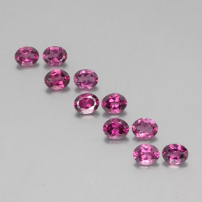 3,98 ct natürliche roter Rhodolith-Edelsteine, Oval Schliff, VS